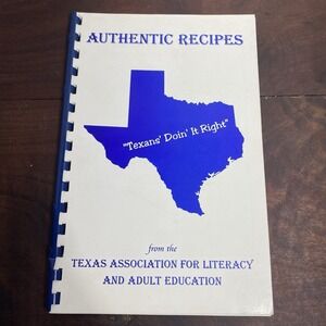 Authentic Texas Recipes Association For Literature Regional Cookbook Local Comb